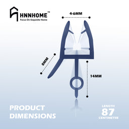 Pair of 2 x 870mm Rubber Plastic Bath Shower Screen Seal Strip for 4-6mm Glass Door Curved Straight Up to 14mm Gap