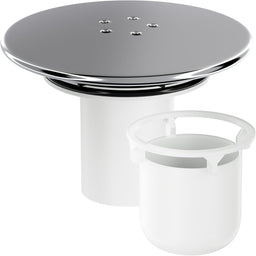 Shower Drain Chrome Cover Replacement, Chrome Shower Trap Cover, 90mm/115mm Shower Plughole Cover, Fast Flow Shower Tray Waste