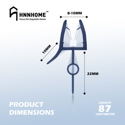 870mm Rubber Plastic Bath Shower Screen Seal Strip for 8-10mm Glass Door Up to 22mm Gap
