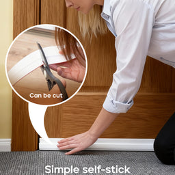 Draft Excluder for Doors, Self-Adhesive Draught Excluder for Bottom of Doors, 1-Meter