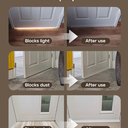 Draft Excluder for Doors, Self-Adhesive Draught Excluder for Bottom of Doors, 1-Meter