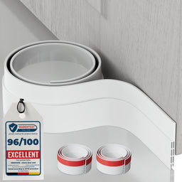 2 X Draft Excluder for Doors, Self-Adhesive Draught Excluder for Bottom of Doors, 1-Meter