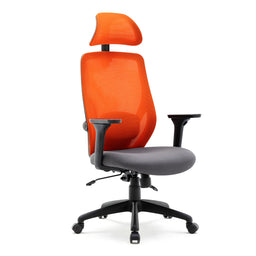 Recline Ergonomic Office Chair with Back Support and Headrest, Tilt Function Position Lock, Home Office Computer Desk Chair with Lumbar Support, Breathable Mesh Executive Office Chair