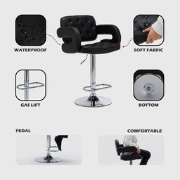 Mercury Padded Faux Leather Bar Stools