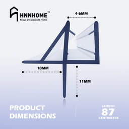 Unique Shower Seal Strip For 4-6mm Glass up to 11mm Gap
