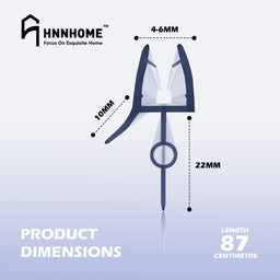 Shower Door Seal For 4-6 mm Glass Up To 22 mm Gap