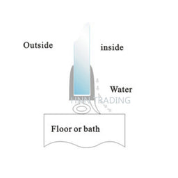 Shower Seal For 4-6mm Glass 5-10mm Gap