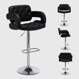 Mercury Padded Faux Leather Bar Stools
