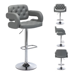Mercury Padded Faux Leather Bar Stools