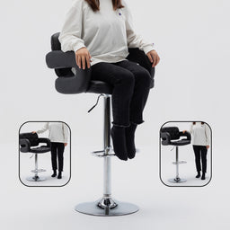 Mercury Padded Faux Leather Bar Stools