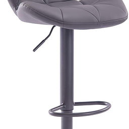 Set of 2 Modern Luna Padded Swivel Height Adjustable Faux Leather Breakfast Kitchen Barstools Chairs