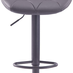 Set of 2 Modern Luna Padded Swivel Height Adjustable Faux Leather Breakfast Kitchen Barstools Chairs