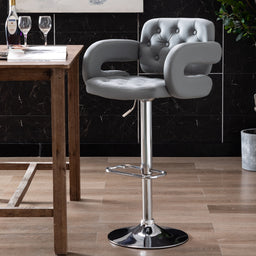 Mercury Padded Faux Leather Bar Stools