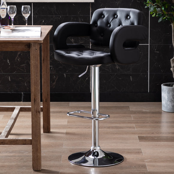 Mercury Padded Faux Leather Bar Stools