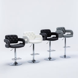 Mercury Padded Faux Leather Bar Stools